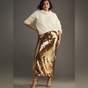 Anthropologie sequin midi skirt 🌟